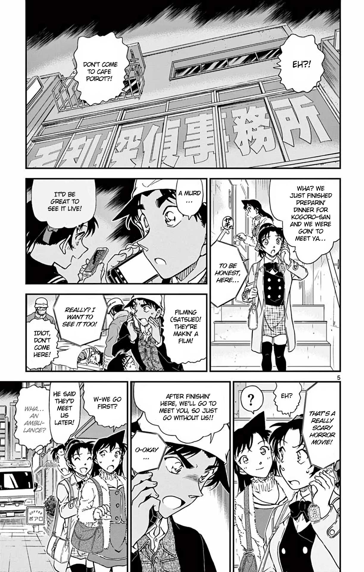 Detective Conan Chapter 982 page 6 - Chapter 982: Meeting at Cafe Poirot