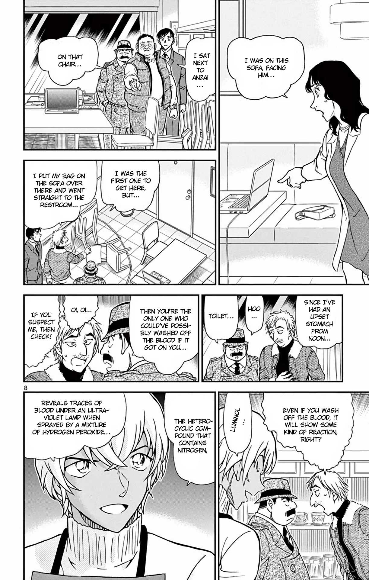 Detective Conan Chapter 982 page 9 - Chapter 982: Meeting at Cafe Poirot