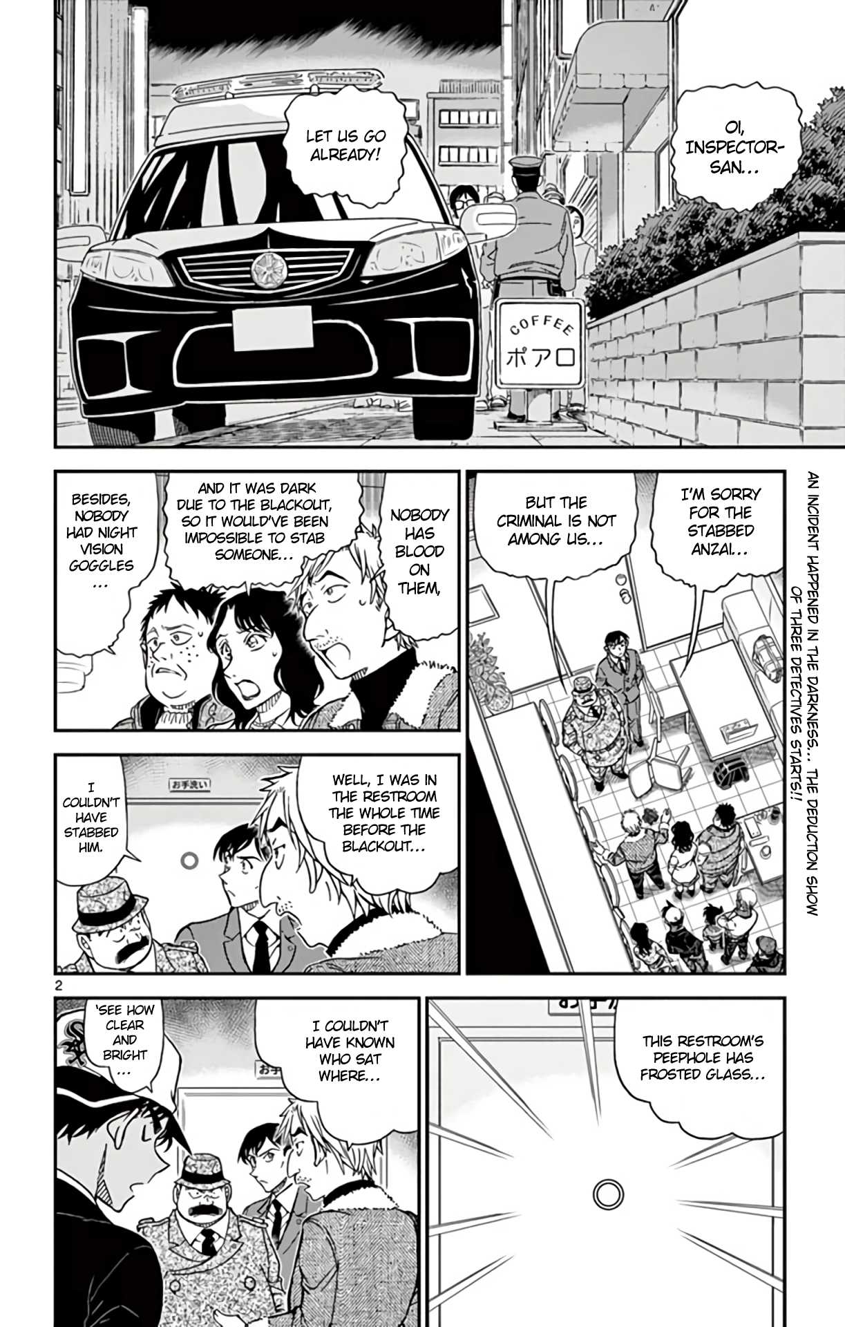 Detective Conan Chapter 983 page 3 - Chapter 983: Cafe Poirot Mystery Solution