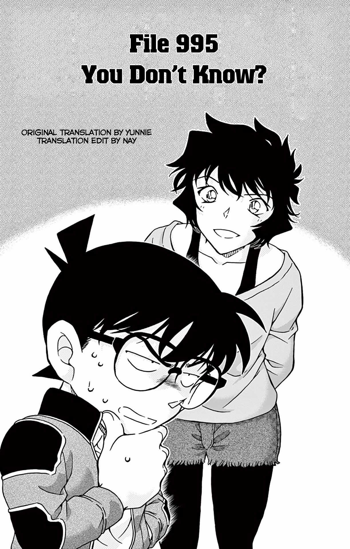 Detective Conan Chapter 995 page 2 - Chapter 995: You Don't Know?