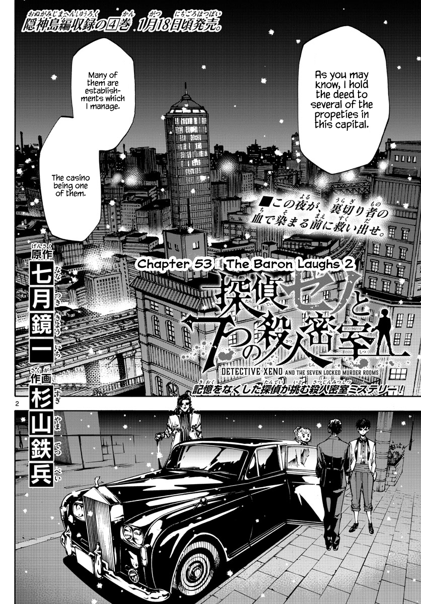 Detective Xeno and the Seven Locked Murder Rooms Chapter 53 page 2 - Chapter 53: The Baron Laughs 2