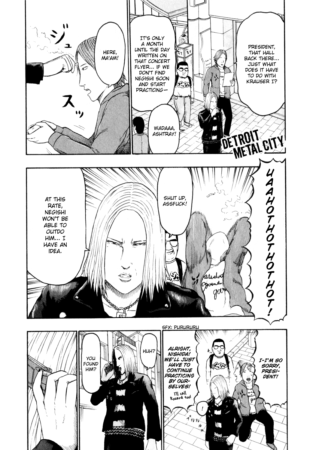 Detroit Metal City Chapter 70 page 1 - Chapter 70: New Comer