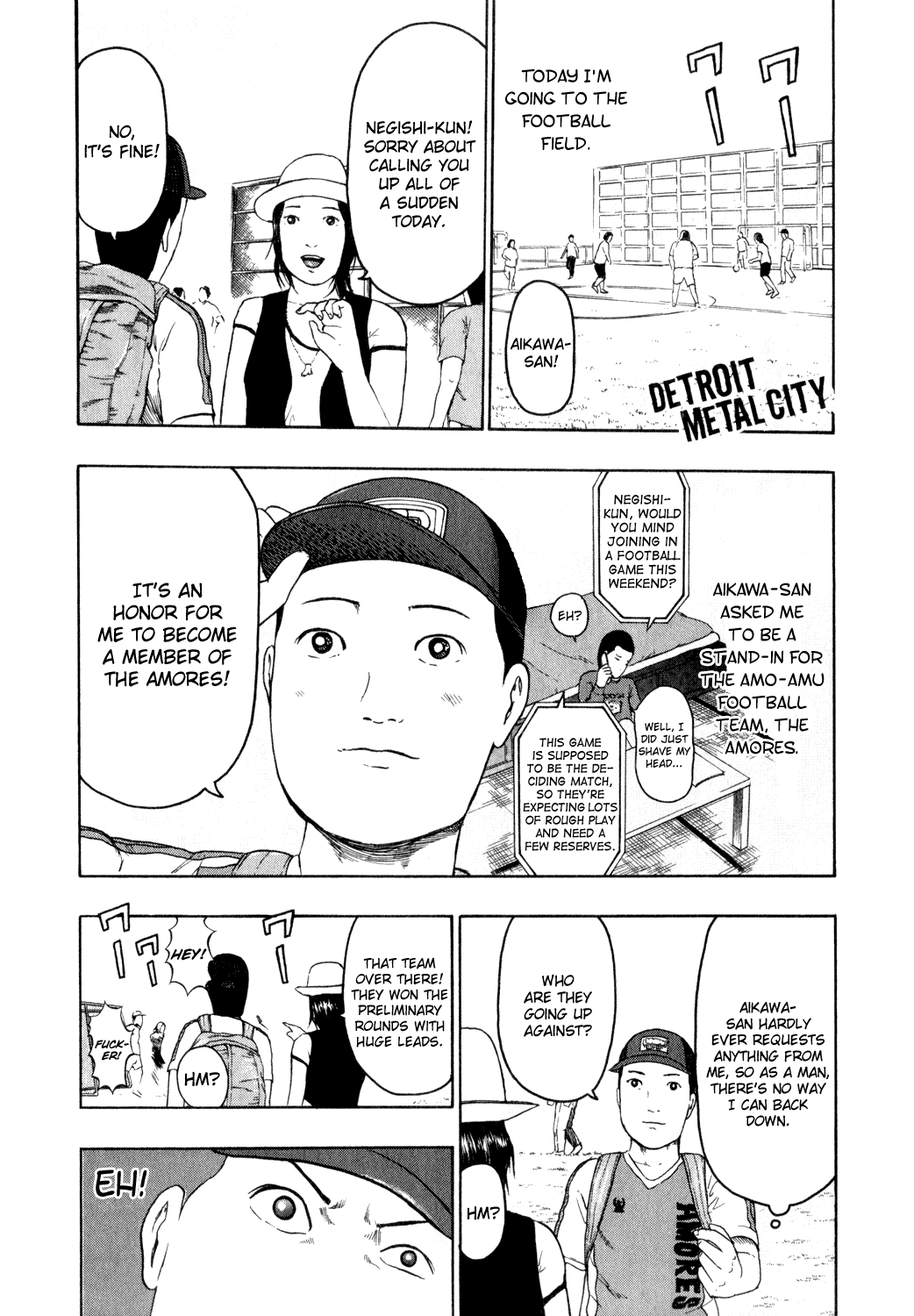 Detroit Metal City Chapter 79 page 1 - Chapter 79: Block
