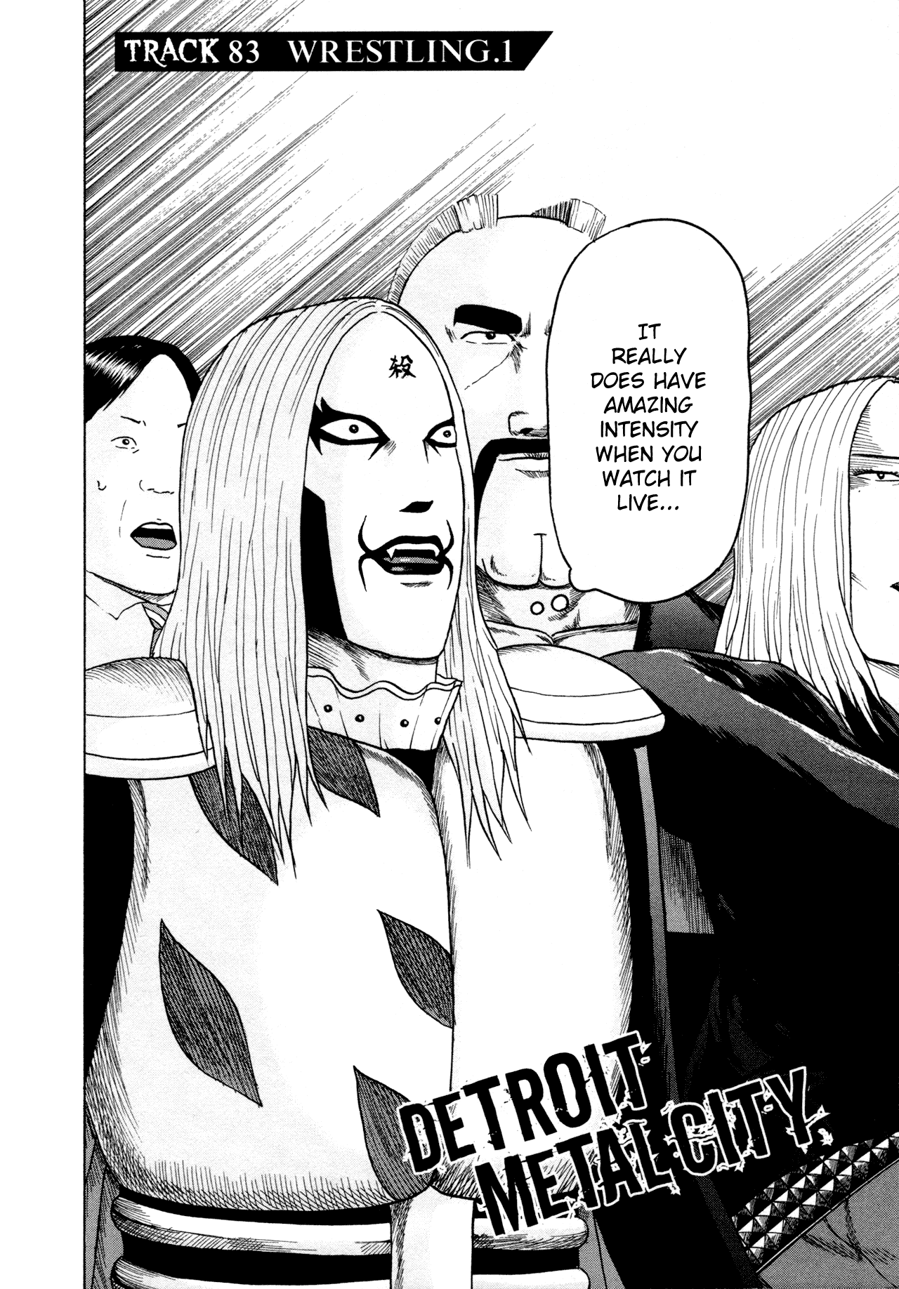 Detroit Metal City Chapter 83 page 2 - Chapter 83: Wrestling 1