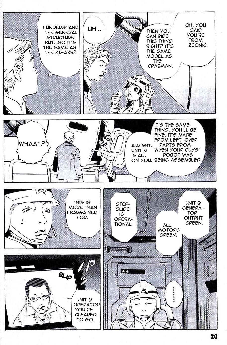 Developers - Mobile Suit Gundam: Before the One Year War Chapter 1.4 page 19 - Chapter 1 v4 : Project.01 - Transfer! Hosioka Factory
