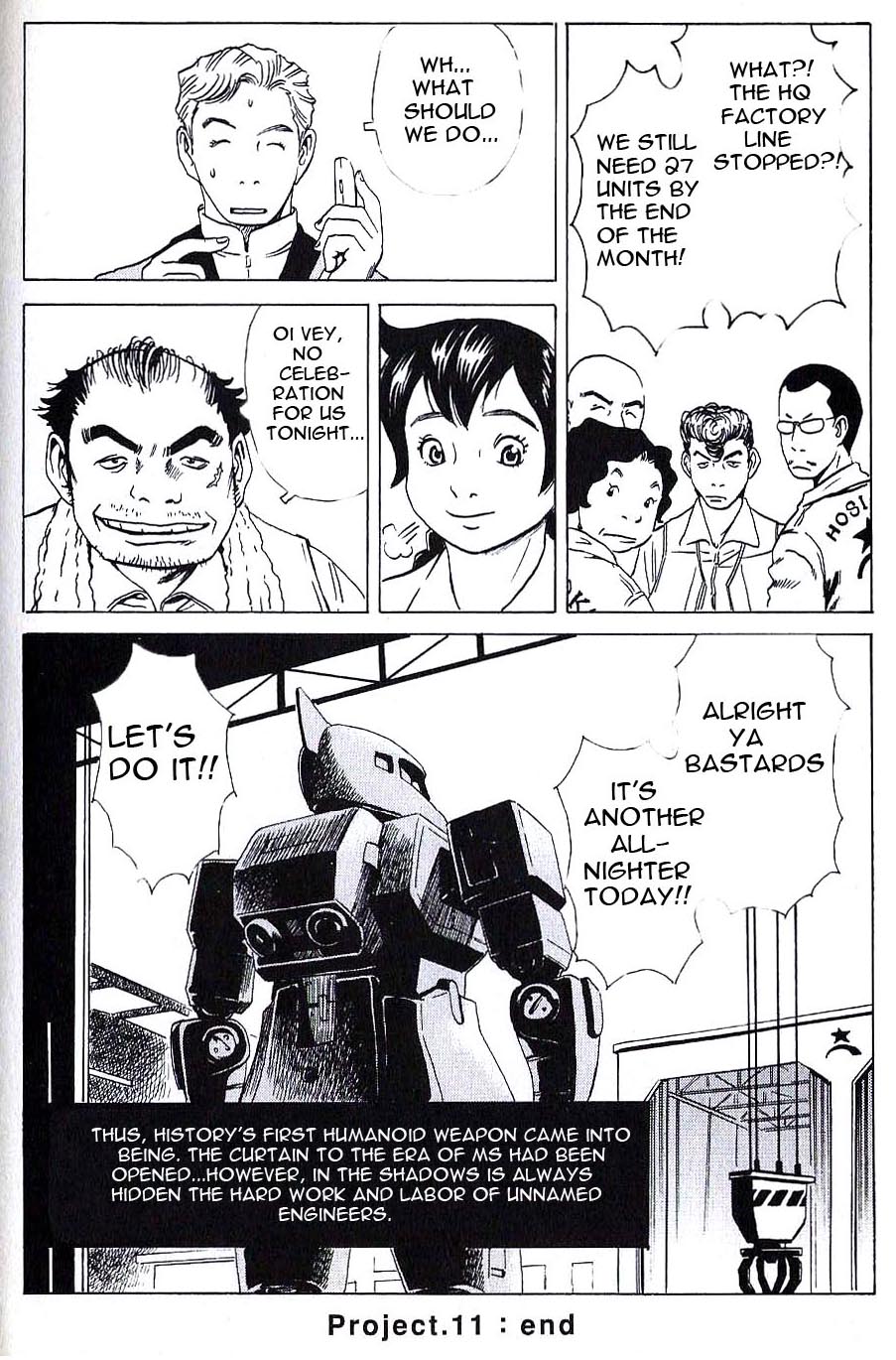 Developers - Mobile Suit Gundam: Before the One Year War Chapter 11.2 page 16 - Chapter 11 v2 : Project.11 - Birth! MS-05 Zaku [End]