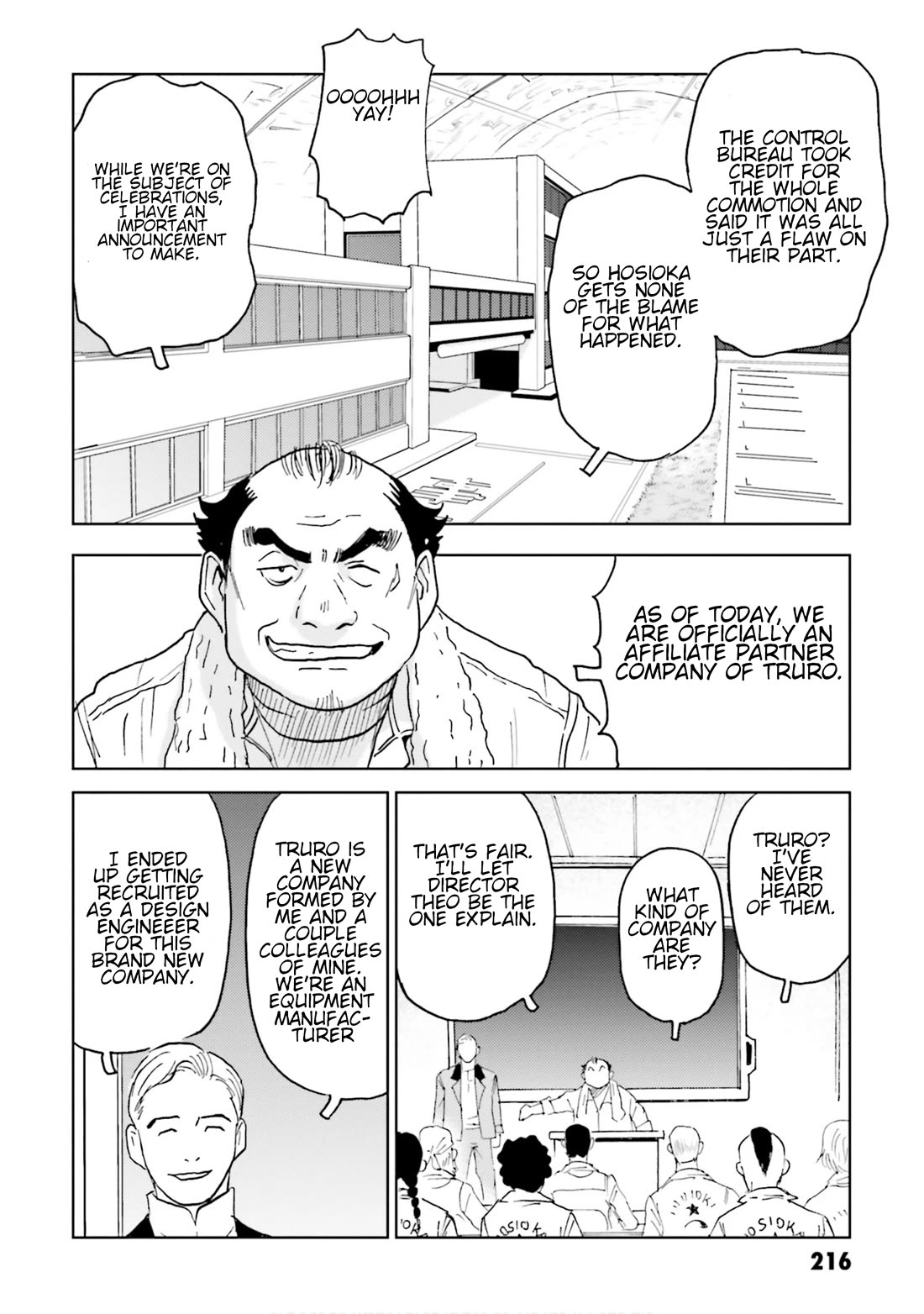 Developers - Mobile Suit Gundam: Before the One Year War Chapter 12 page 32 - Chapter 12: Project EX: Undercover! Hosioka After the War! [END]