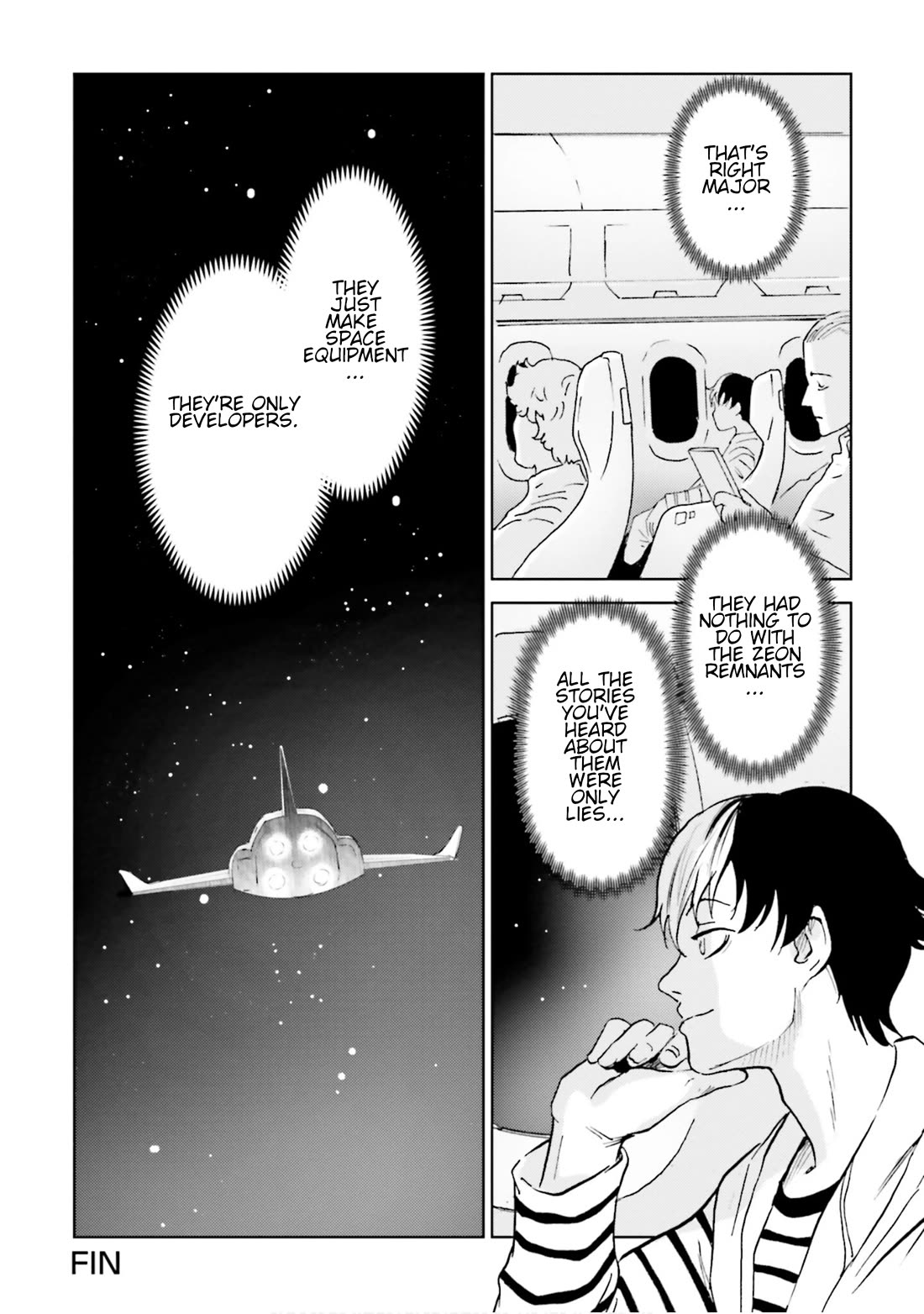 Developers - Mobile Suit Gundam: Before the One Year War Chapter 12 page 35 - Chapter 12: Project EX: Undercover! Hosioka After the War! [END]