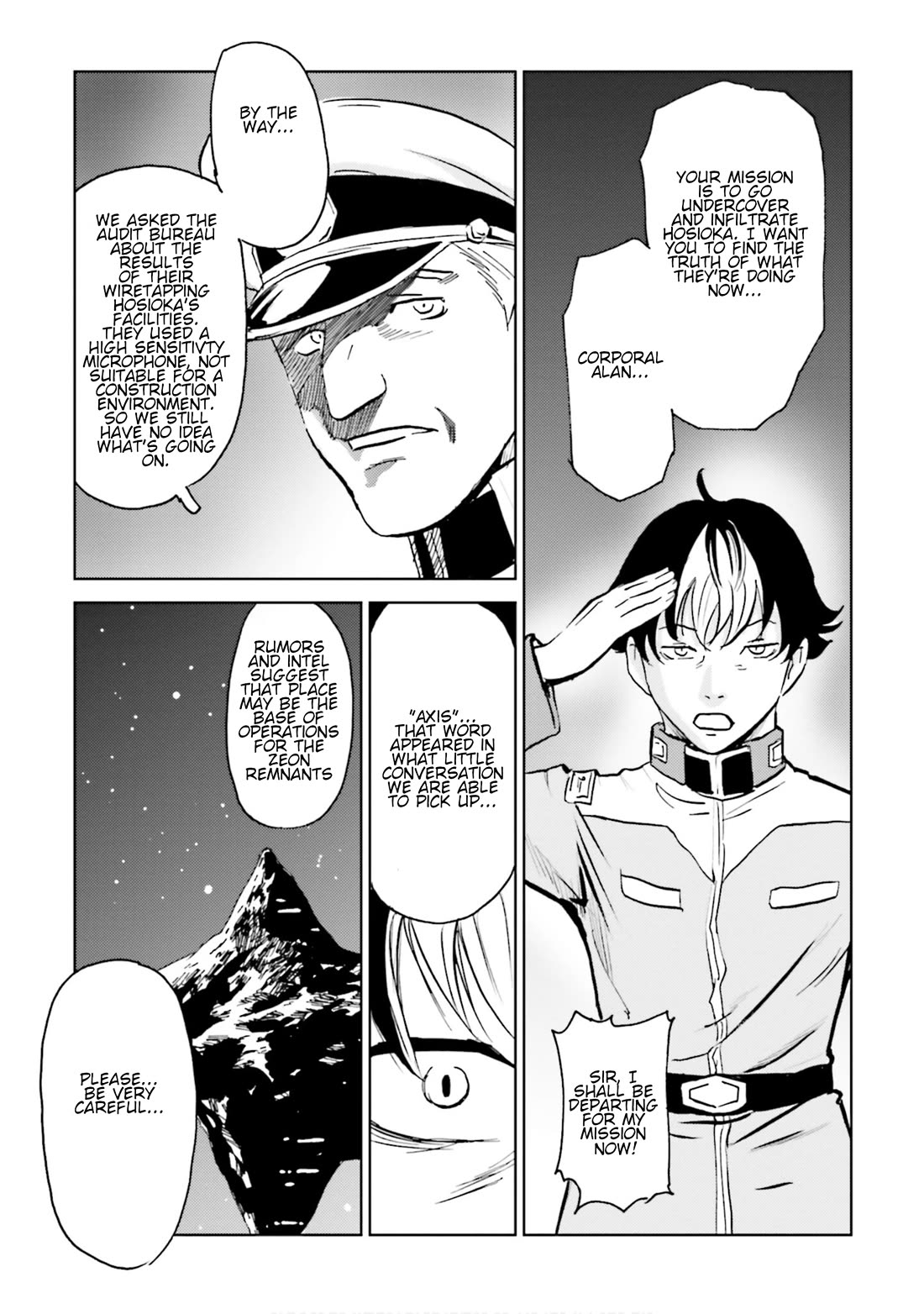 Developers - Mobile Suit Gundam: Before the One Year War Chapter 12 page 7 - Chapter 12: Project EX: Undercover! Hosioka After the War! [END]