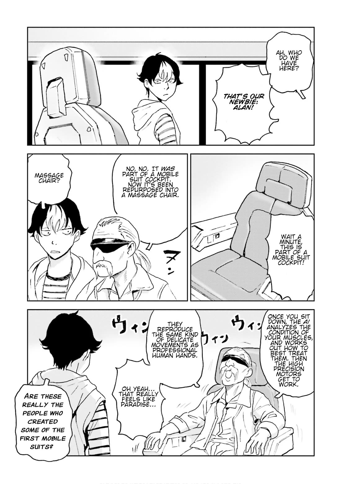 Developers - Mobile Suit Gundam: Before the One Year War Chapter 12 page 9 - Chapter 12: Project EX: Undercover! Hosioka After the War! [END]