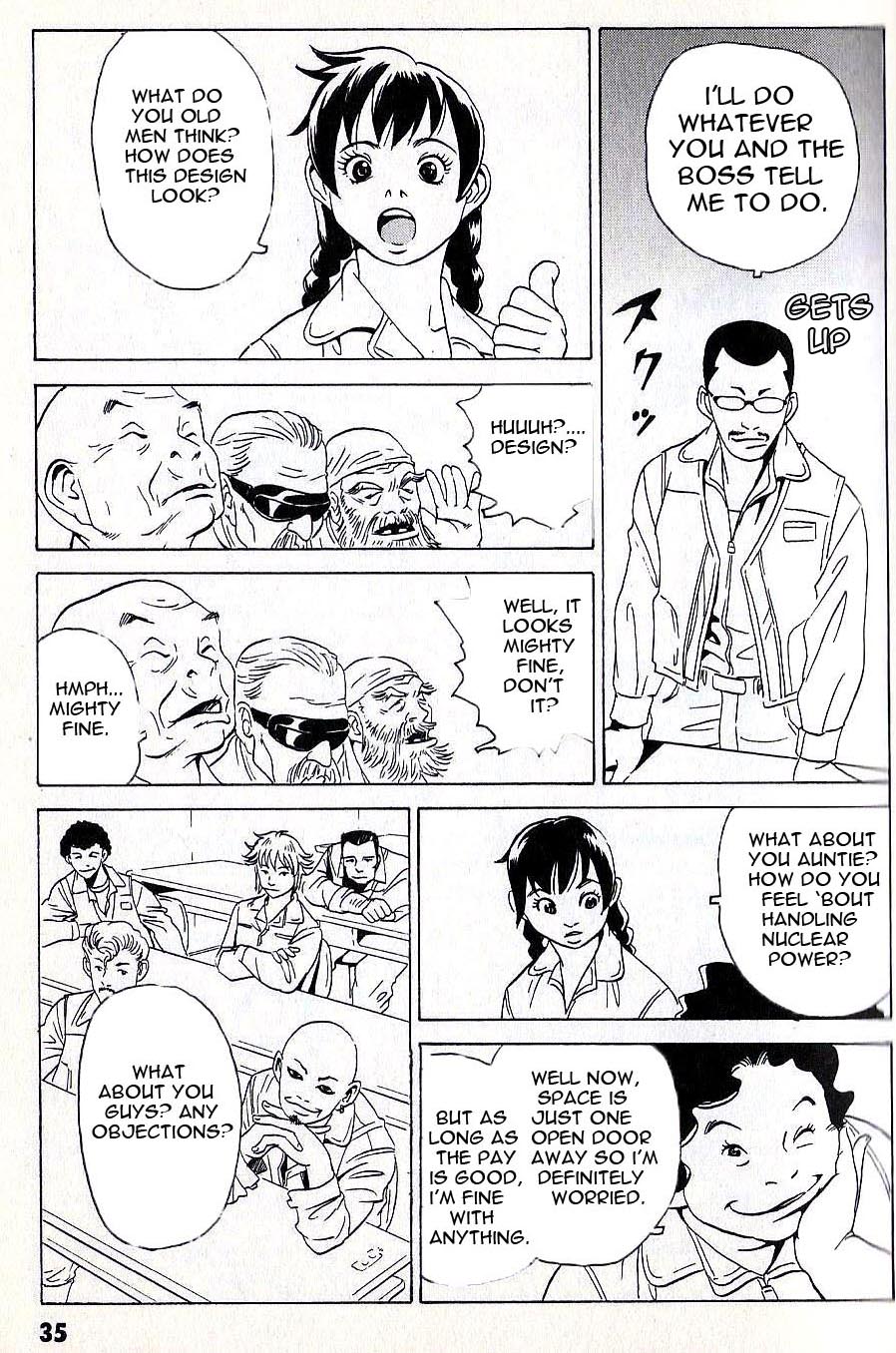 Developers - Mobile Suit Gundam: Before the One Year War Chapter 2.4 page 12 - Chapter 2 v4 : Project.02 - Heated Discussion! The Briefing