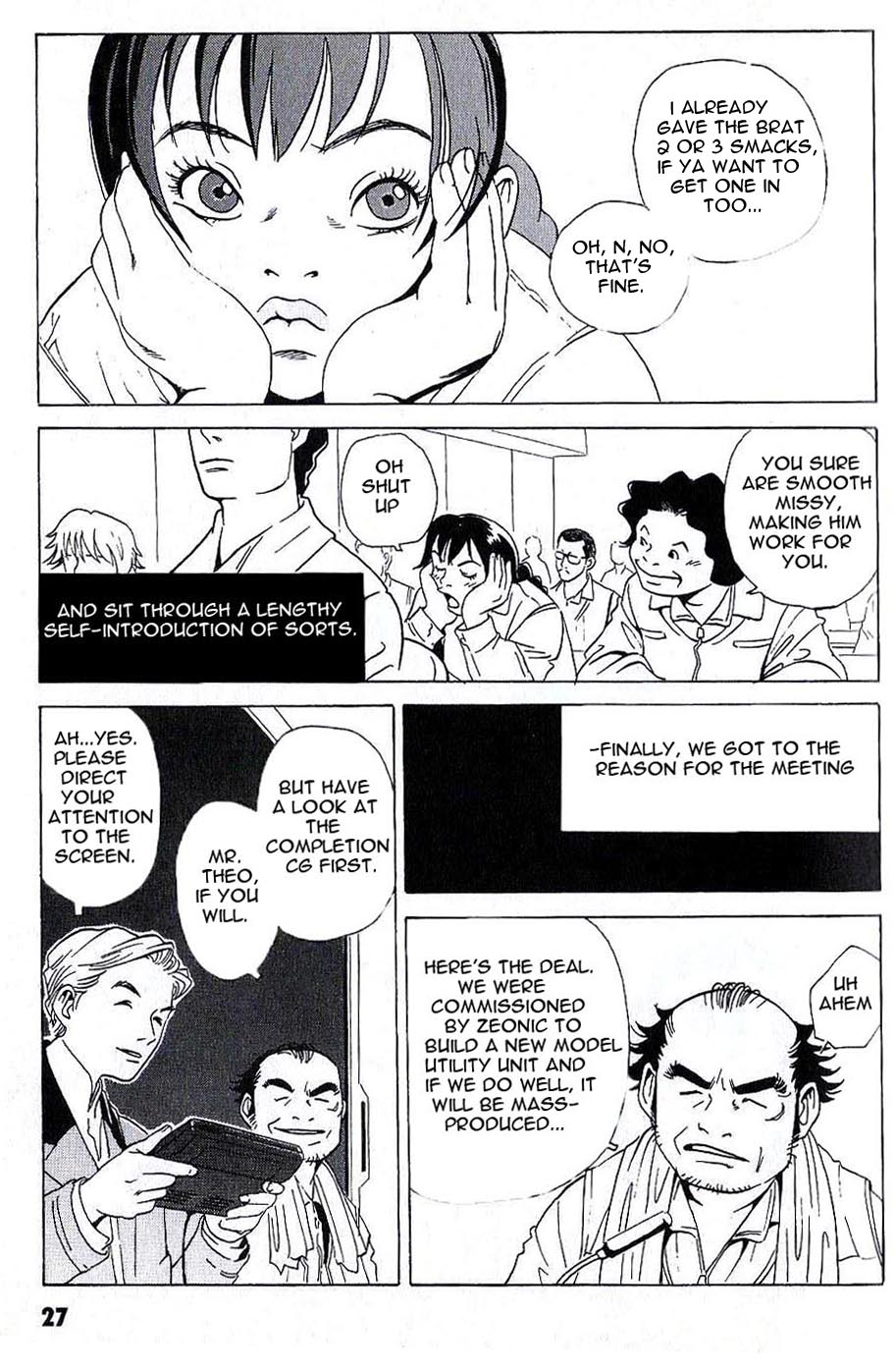 Developers - Mobile Suit Gundam: Before the One Year War Chapter 2.4 page 4 - Chapter 2 v4 : Project.02 - Heated Discussion! The Briefing