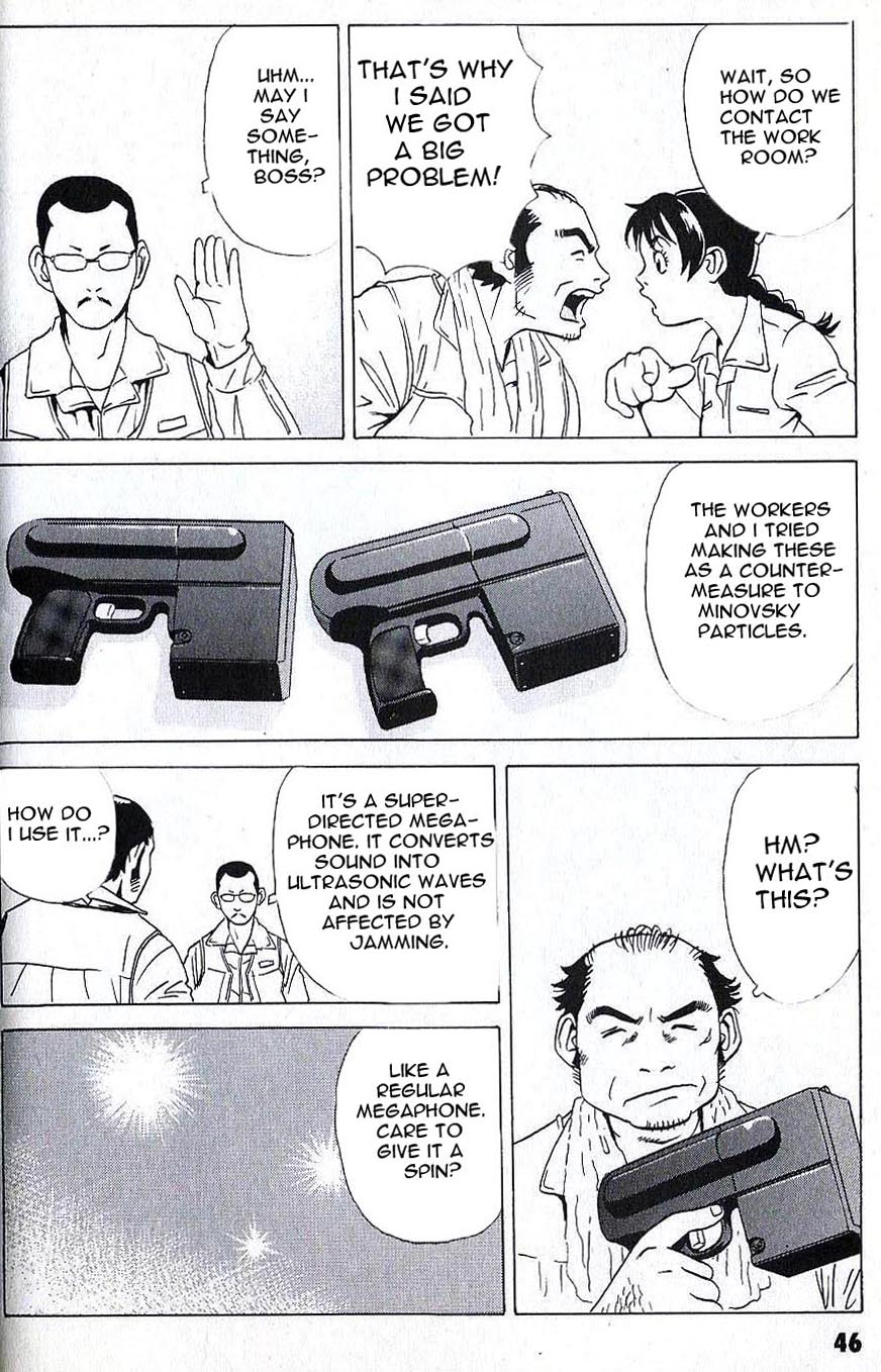 Developers - Mobile Suit Gundam: Before the One Year War Chapter 3.4 page 7 - Chapter 3 v4 : Project.03 - Redesign! Radiation-Proof Work Area