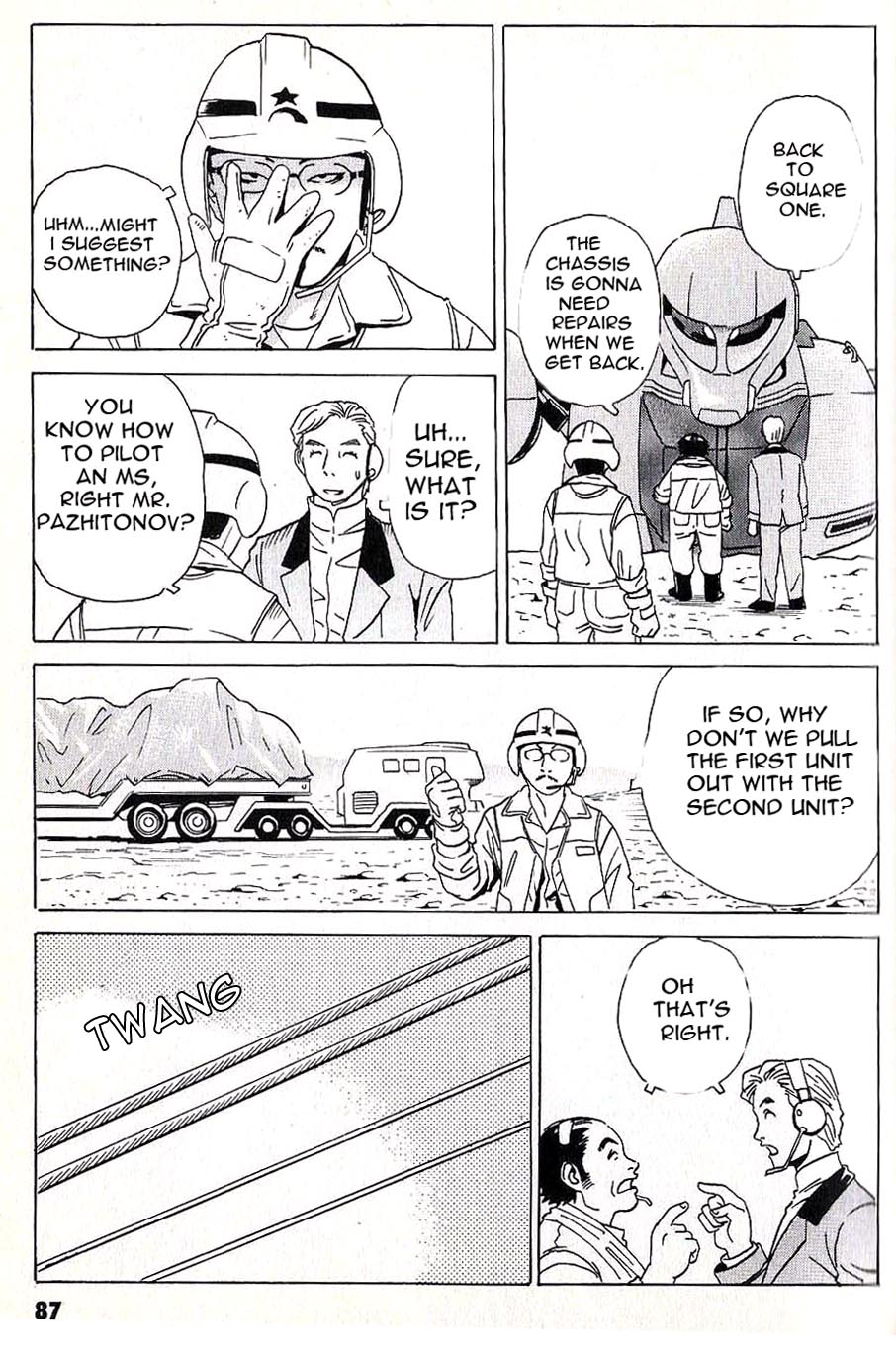 Developers - Mobile Suit Gundam: Before the One Year War Chapter 5.2 page 16 - Chapter 5 v2 : Project.05 - Discovery! Computer Bug