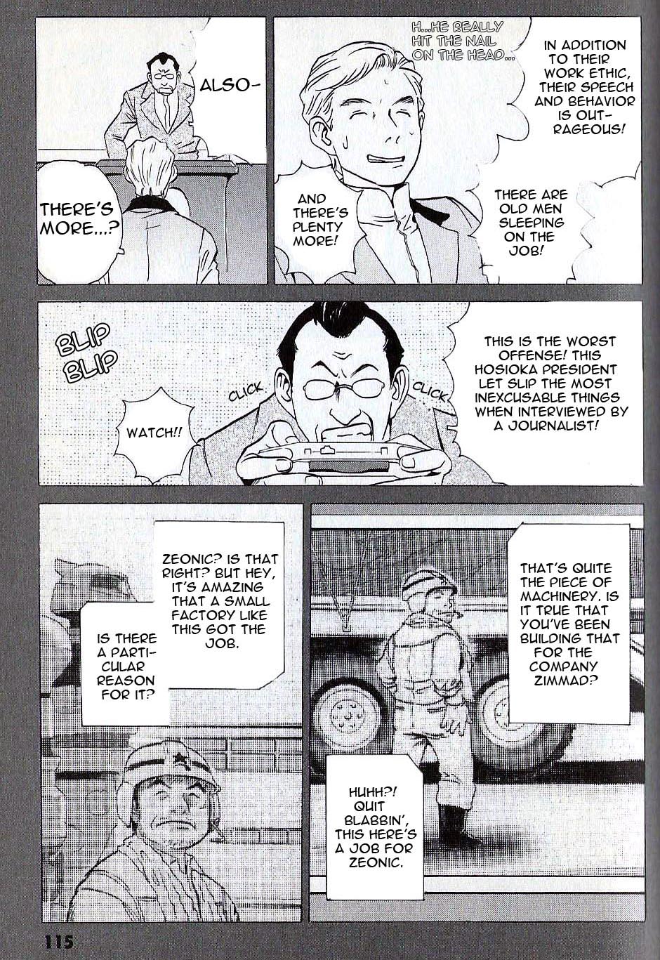 Developers - Mobile Suit Gundam: Before the One Year War Chapter 7.2 page 10 - Chapter 7 v2 : Project.07 - Disclosure! Hosioka's Secret?