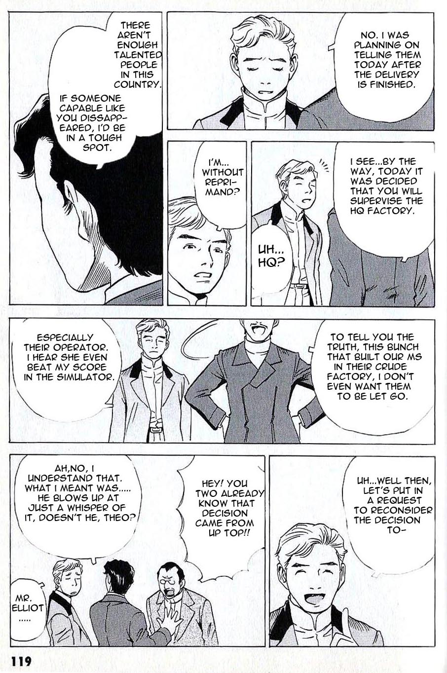 Developers - Mobile Suit Gundam: Before the One Year War Chapter 7.2 page 14 - Chapter 7 v2 : Project.07 - Disclosure! Hosioka's Secret?