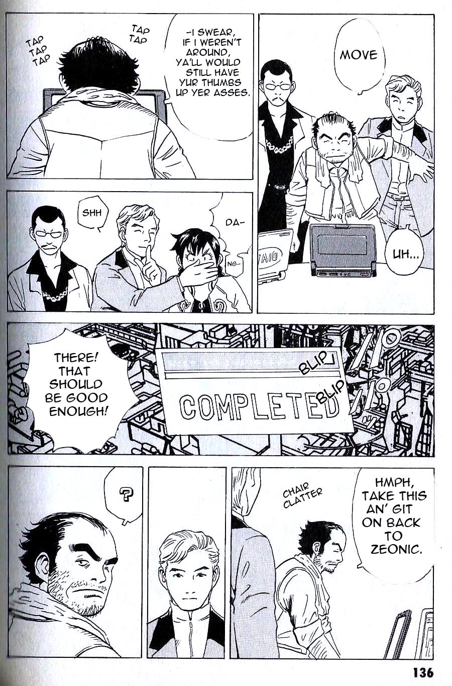 Developers - Mobile Suit Gundam: Before the One Year War Chapter 8.2 page 15 - Chapter 8 v2 : Project.08 - Grief! Genzaburou the Runaway