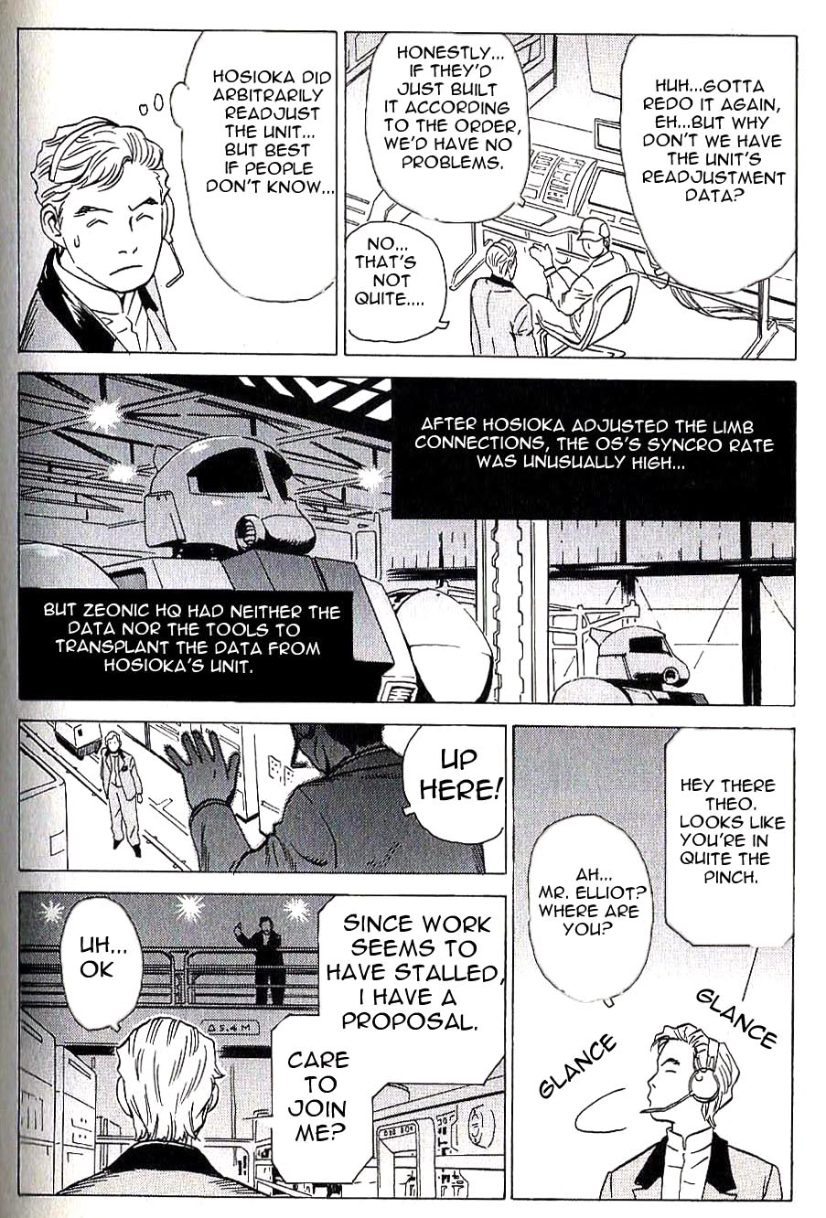 Developers - Mobile Suit Gundam: Before the One Year War Chapter 8.2 page 5 - Chapter 8 v2 : Project.08 - Grief! Genzaburou the Runaway