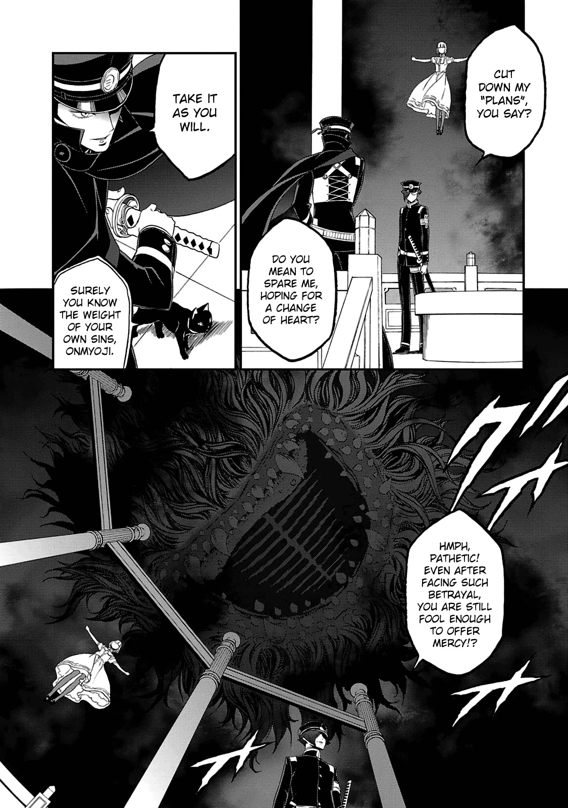 Devil Summoner - Kuzunoha Raidou Tai Kodoku no Marebito Chapter 27 page 3 - Chapter 27: Betrayal at the Altar