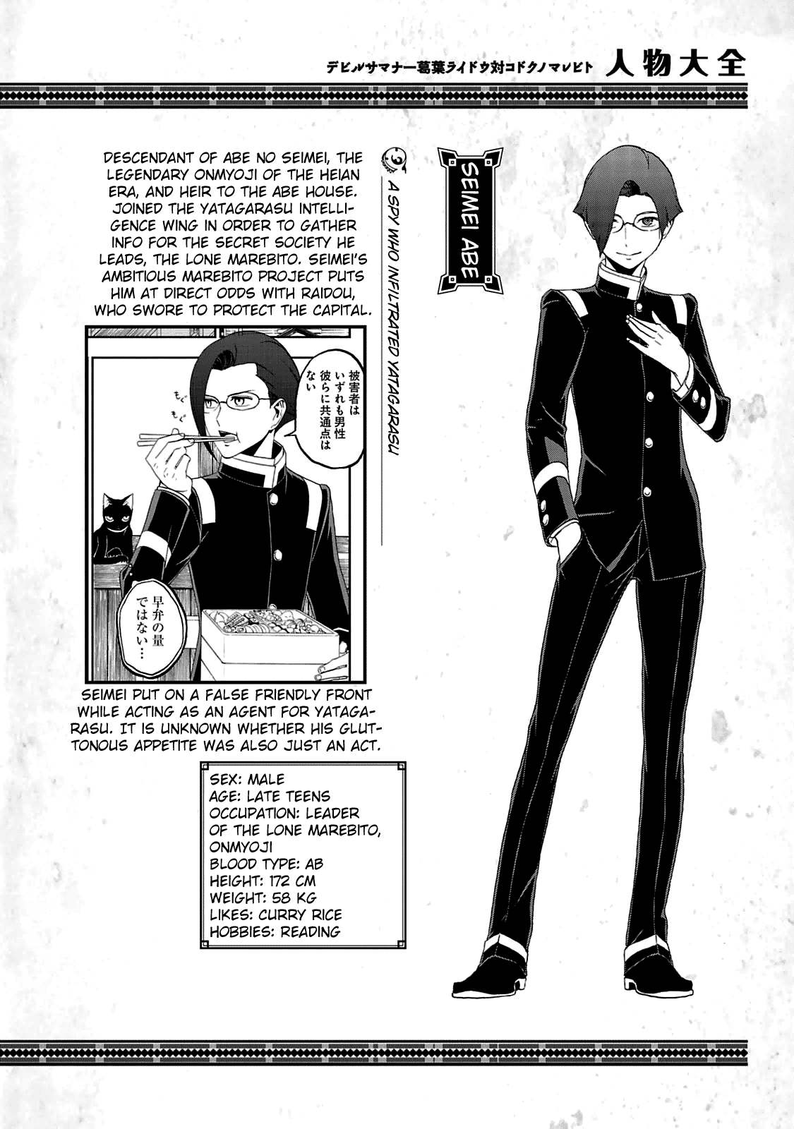 Devil Summoner - Kuzunoha Raidou Tai Kodoku no Marebito Chapter 29.5 page 19 - Chapter 29.5: Character Settings