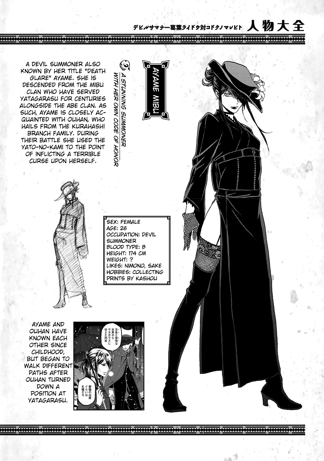 Devil Summoner - Kuzunoha Raidou Tai Kodoku no Marebito Chapter 29.5 page 25 - Chapter 29.5: Character Settings