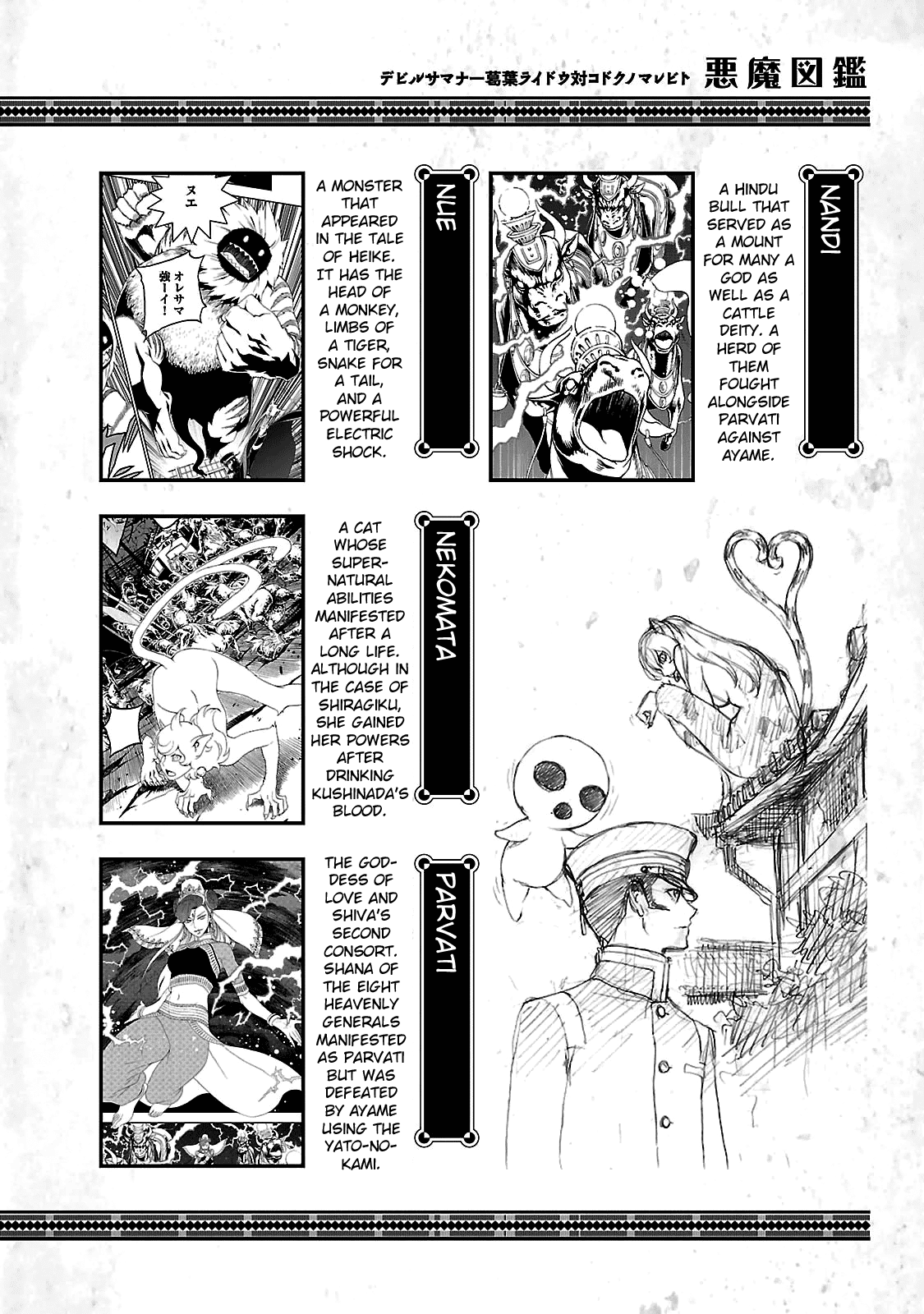 Devil Summoner - Kuzunoha Raidou Tai Kodoku no Marebito Chapter 35.4 page 12 - Chapter 35.4: 100% Compendium