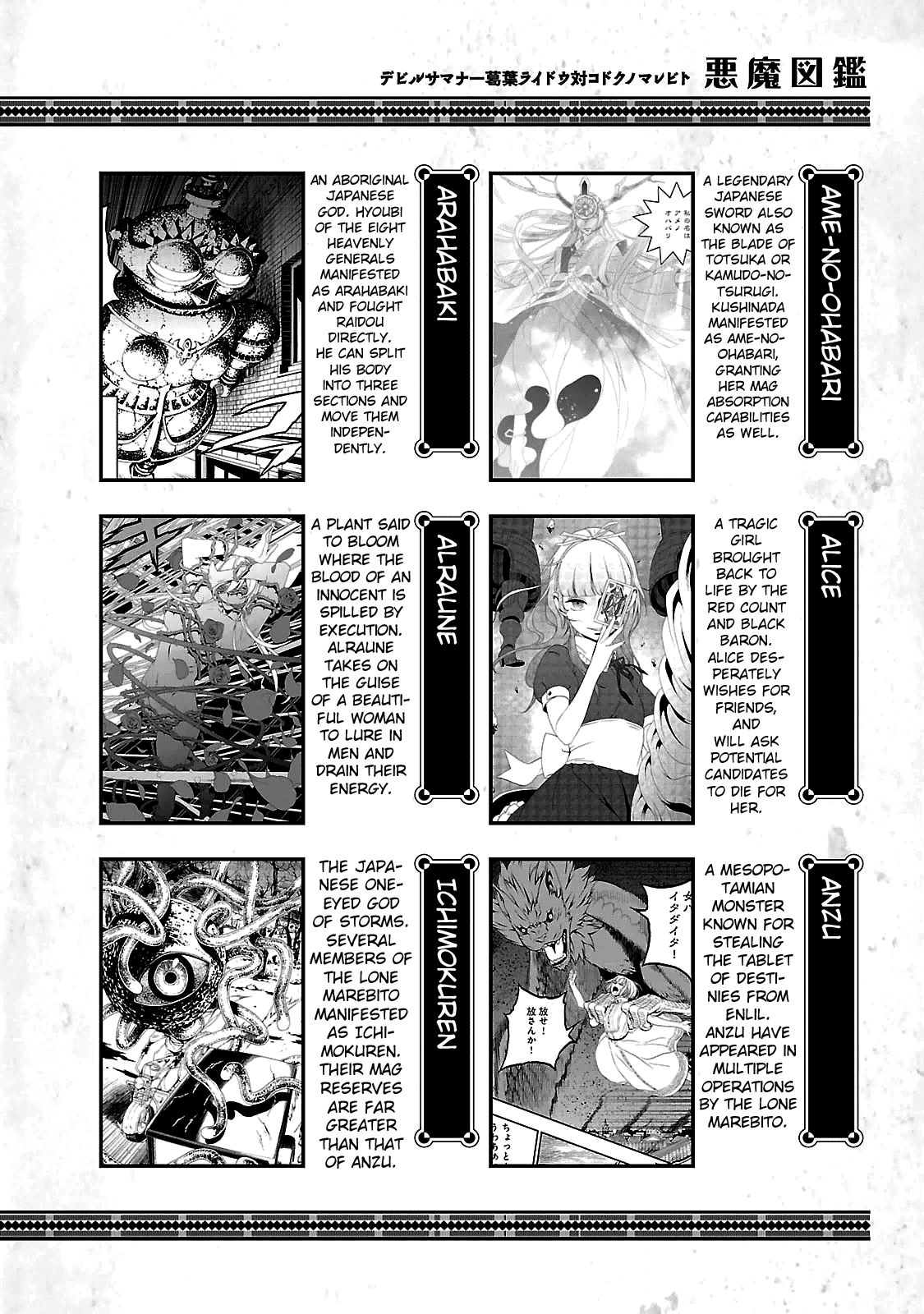 Devil Summoner - Kuzunoha Raidou Tai Kodoku no Marebito Chapter 35.4 page 2 - Chapter 35.4: 100% Compendium