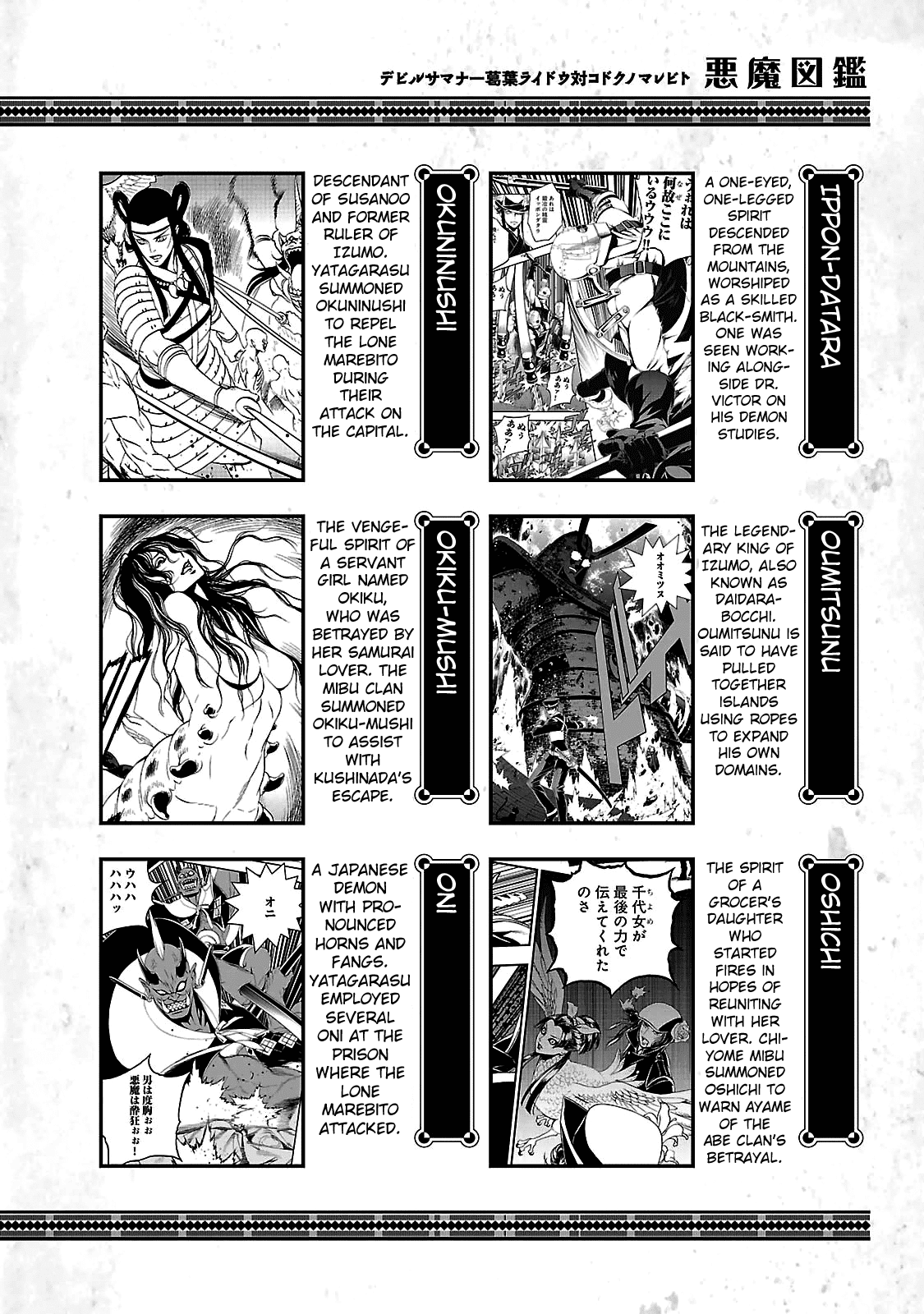 Devil Summoner - Kuzunoha Raidou Tai Kodoku no Marebito Chapter 35.4 page 4 - Chapter 35.4: 100% Compendium