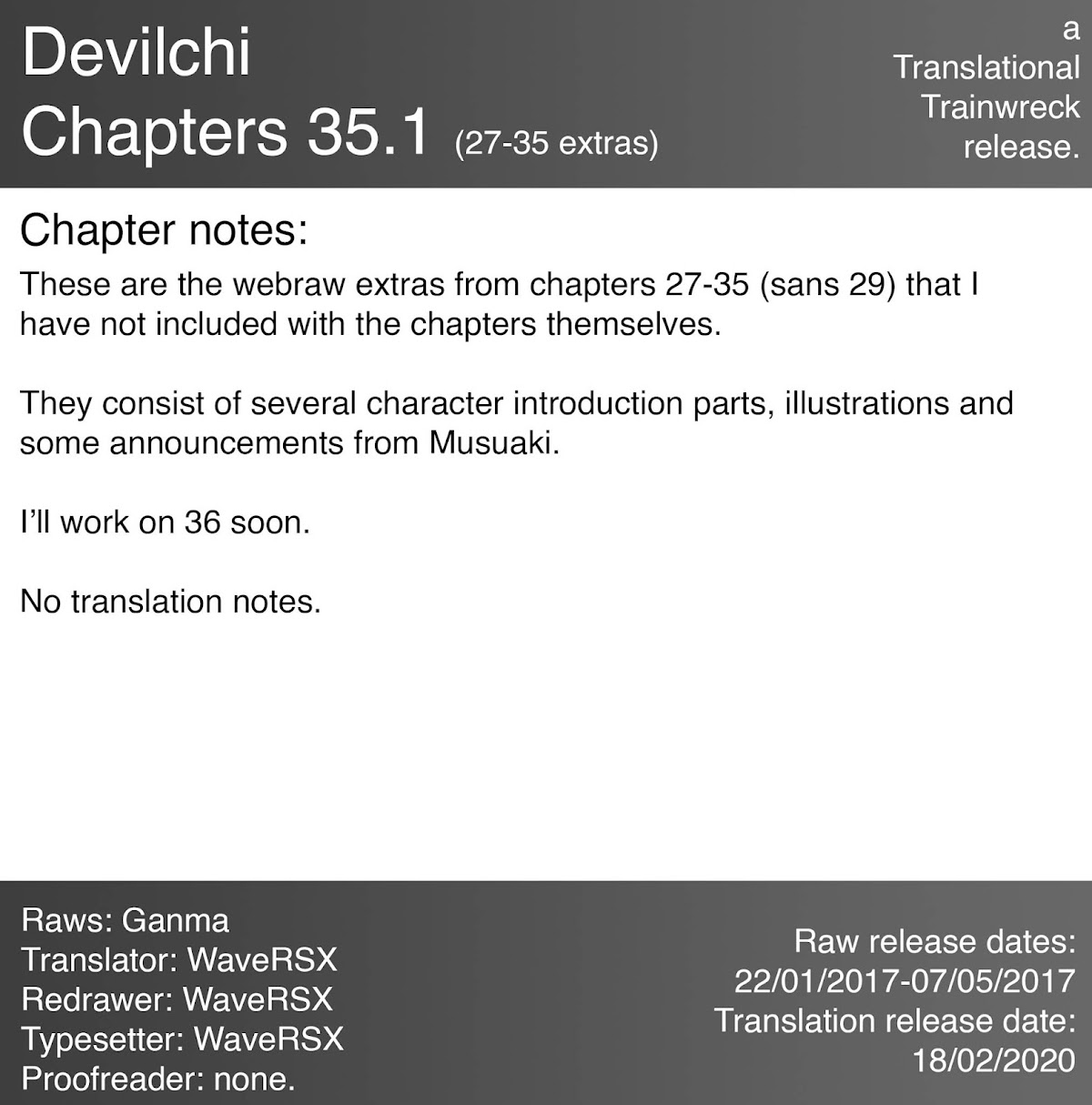 Devilchi Chapter 35.1 page 1 - Chapter 35.1