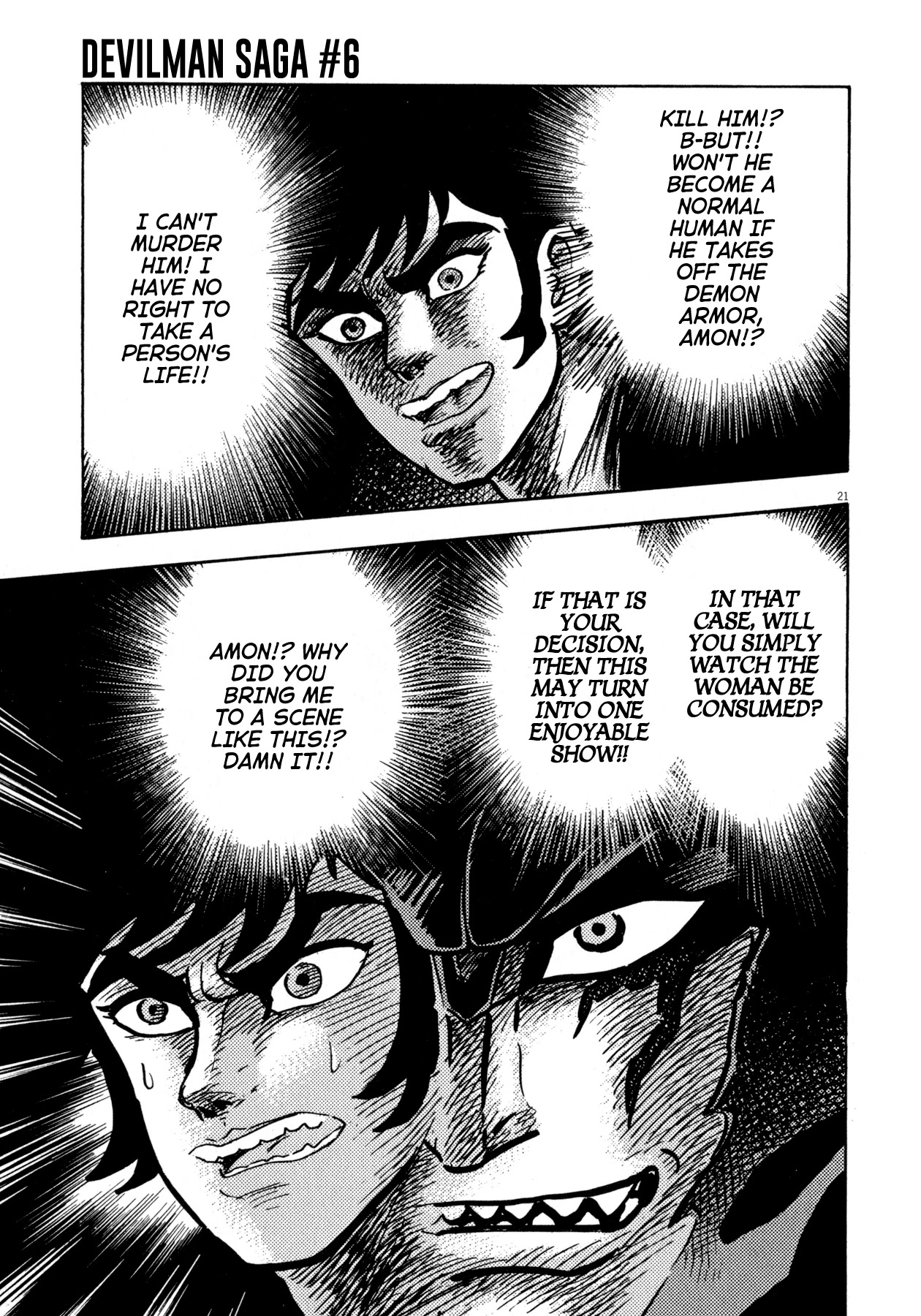 Devilman Saga Chapter 47 page 21 - Chapter 47: Man Eating Demons