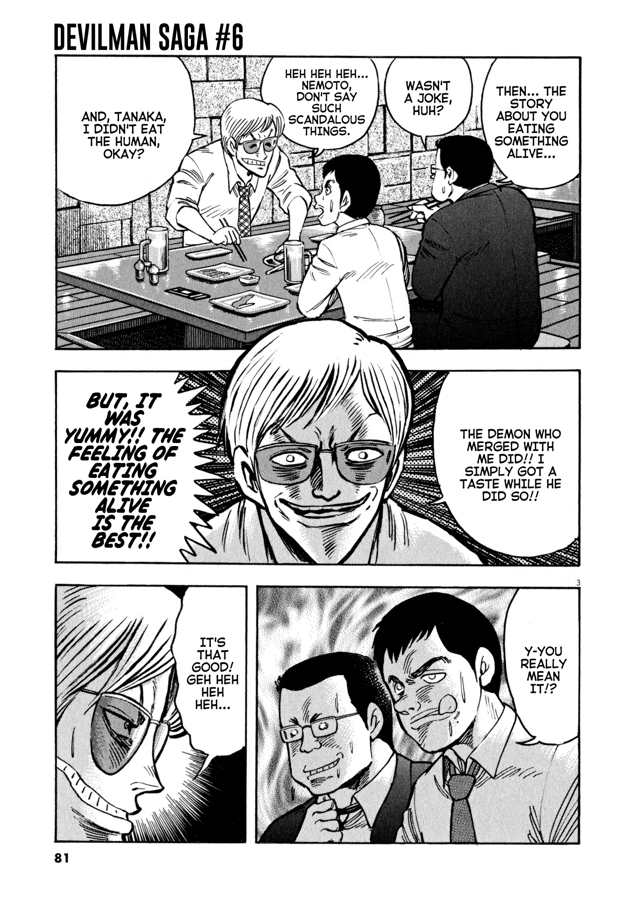 Devilman Saga Chapter 47 page 3 - Chapter 47: Man Eating Demons
