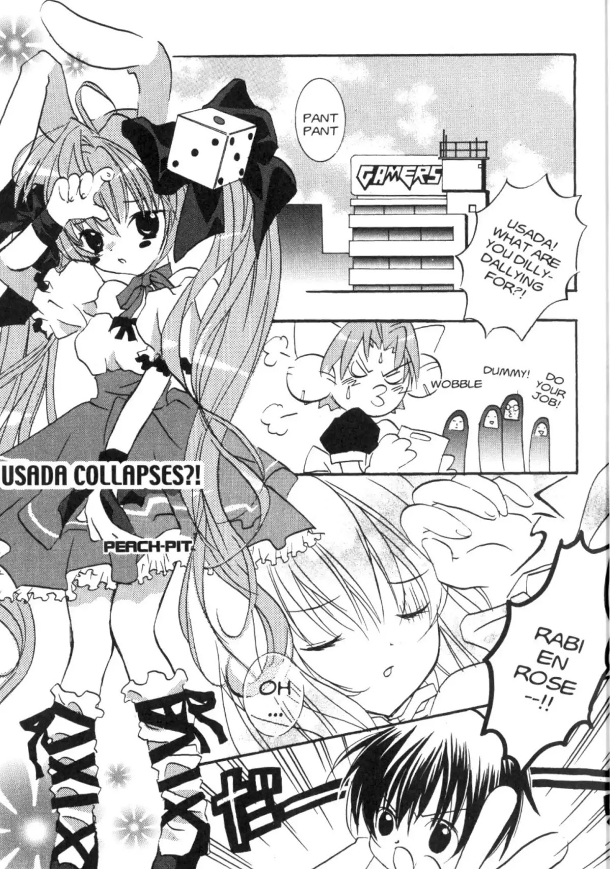 Di Gi Charat Chapter 24 page 1 - Chapter 24: Usada Collapses?! (PEACH-PIT)