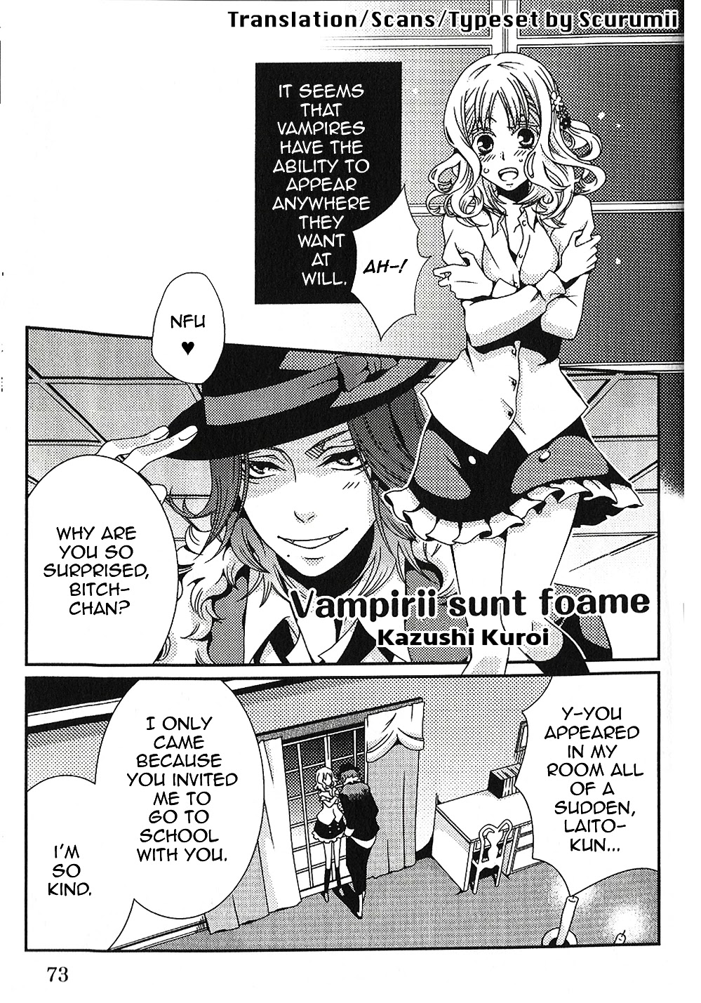 DIABOLIK LOVERS Anthology Cardinal Chapter 8 page 1 - Chapter 8: Vampires Are Hungry (Kuroi Kazushi)