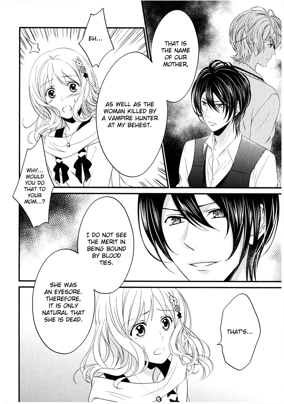 Diabolik Lovers: Sequel - Kanato, Shuu, Reiji Arc Chapter 0.5 page 6 - Chapter: Reiji Sakamaki