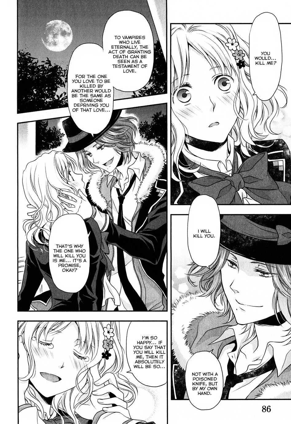Diabolik Lovers Sequel Chapter 1.2 page 34 - Vol.1 Chapter 2: Laito Sakamaki - Second Part
