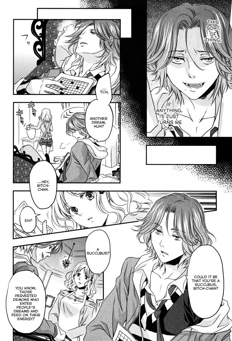 Diabolik Lovers Sequel Chapter 1.2 page 4 - Vol.1 Chapter 2: Laito Sakamaki - Second Part