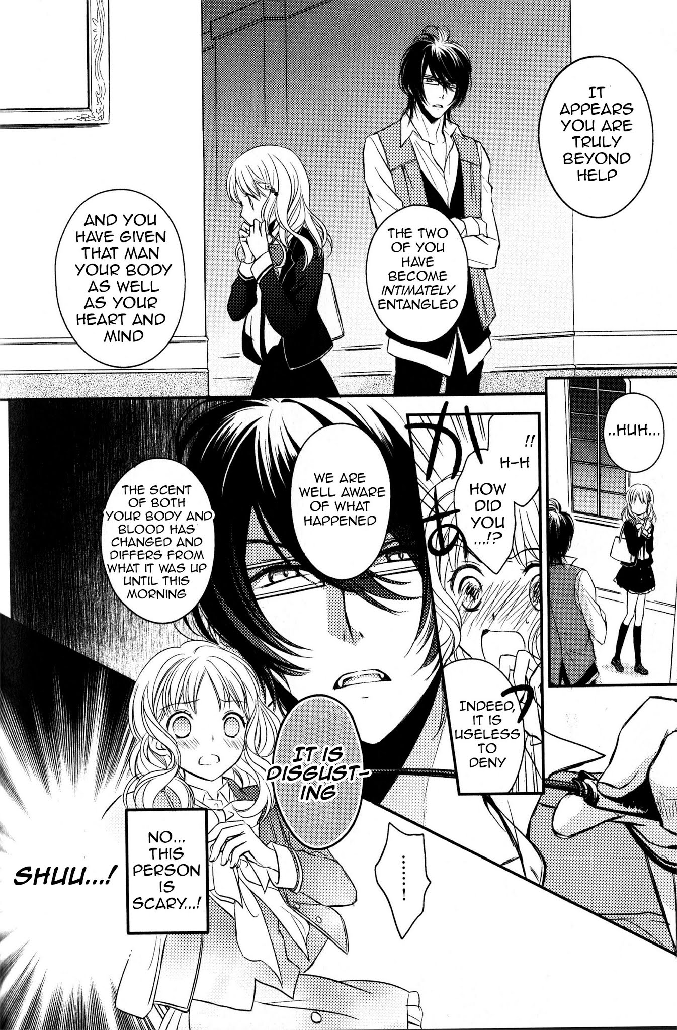 Diabolik Lovers Sequel Chapter 2.3 page 36 - Vol.2 Chapter 3: Shu Sakamaki - Revenge of the Sloth: the Aftermath [End]
