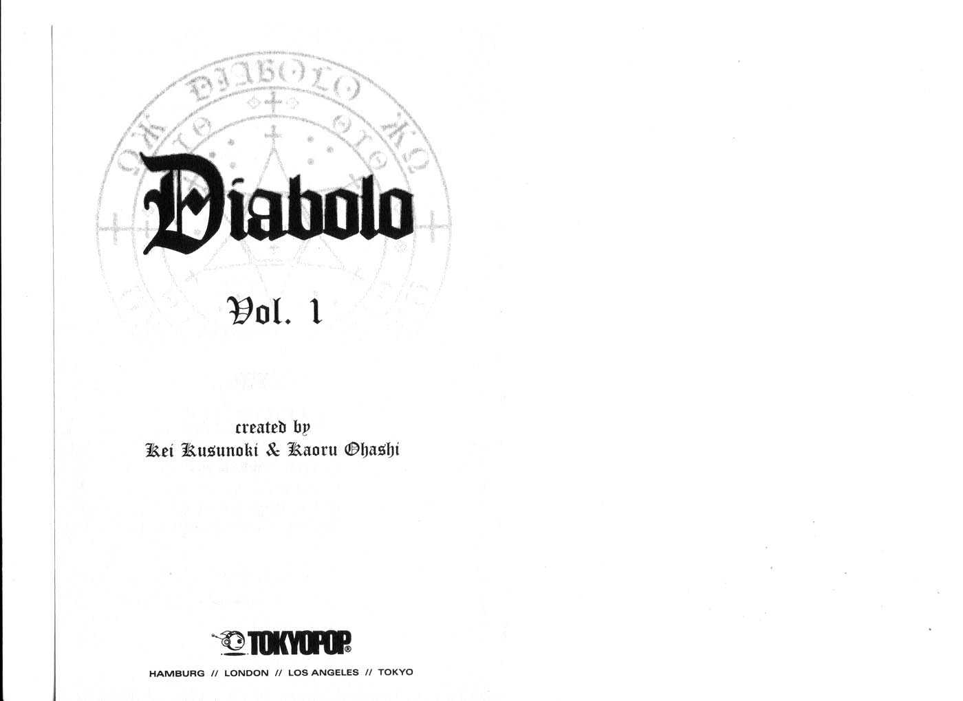 Diabolo Chapter 1.1 page 2 - Vol.1 Chapter 1 : 1 Conception I \ 2 […] II \ 3 Reincarnation Ritual I \ 4 […] II \...