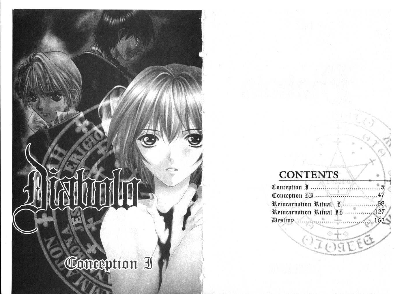 Diabolo Chapter 1.1 page 3 - Vol.1 Chapter 1 : 1 Conception I \ 2 […] II \ 3 Reincarnation Ritual I \ 4 […] II \...