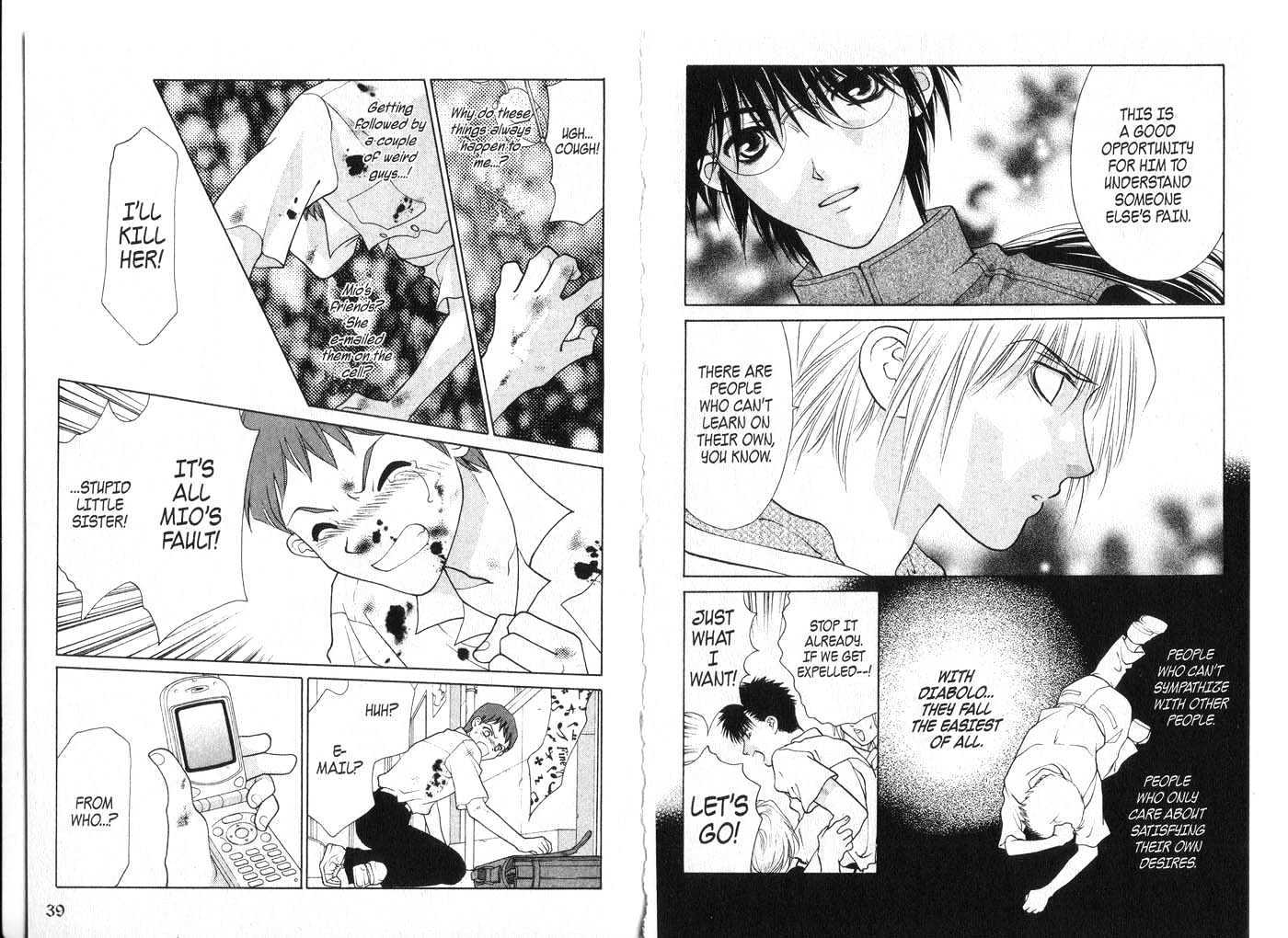 Diabolo Chapter 2.6 page 20 - Vol.2 Chapter 6 : 6 Omen I \ 7 Omen II \ 8 Suspicion \ 9 Awakening \ 10 Decision