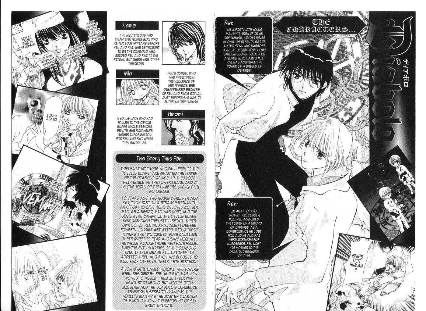 Diabolo Chapter 2.6 page 3 - Vol.2 Chapter 6 : 6 Omen I \ 7 Omen II \ 8 Suspicion \ 9 Awakening \ 10 Decision
