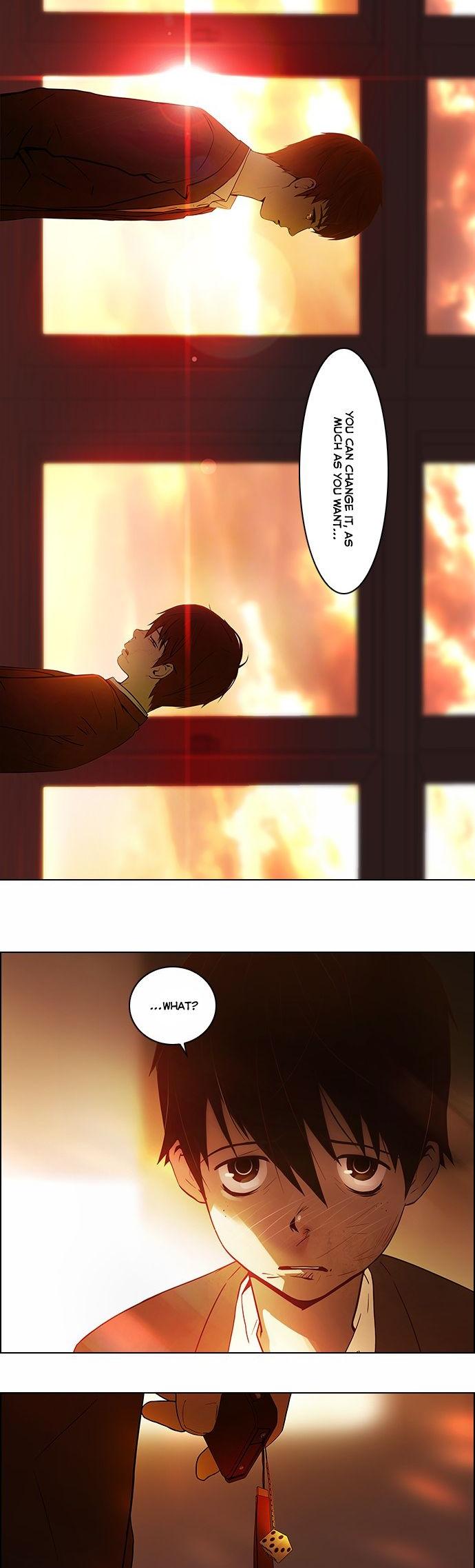 DICE: The Cube that Changes Everything Chapter 1 page 31 - Chapter 1: You cannot stop a dice that has been thrown.