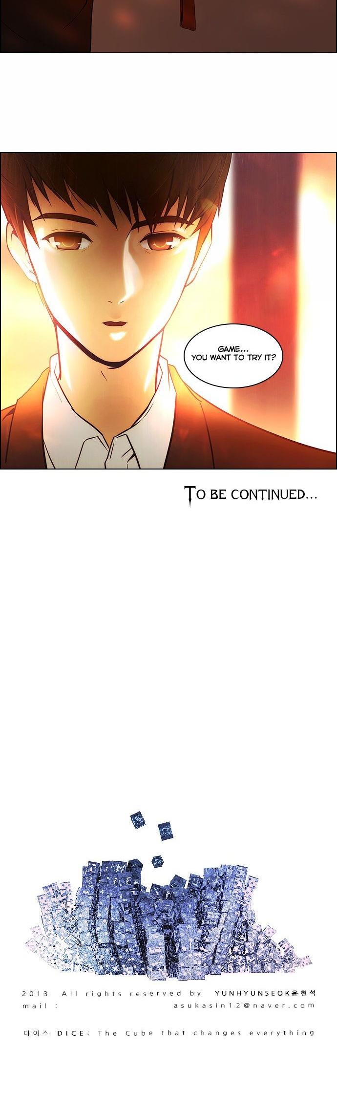 DICE: The Cube that Changes Everything Chapter 1 page 32 - Chapter 1: You cannot stop a dice that has been thrown.