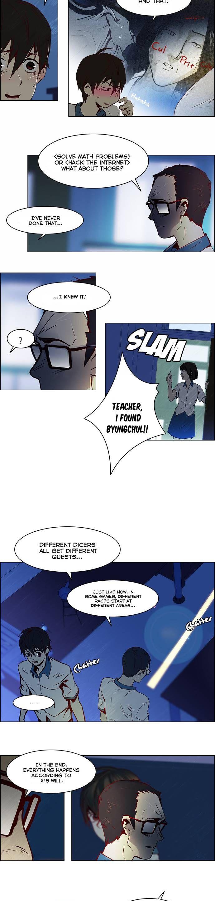 DICE: The Cube that Changes Everything Chapter 12 page 10 - Chapter 12: Dice that have fallen to the ground have no meaning.