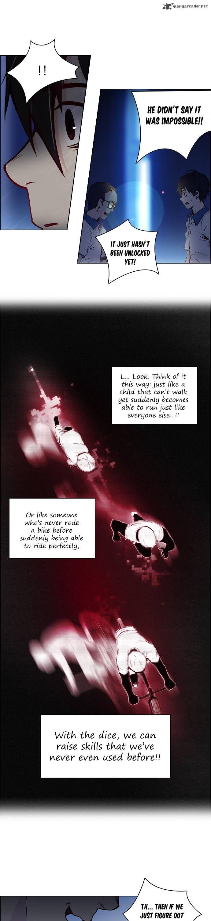 DICE: The Cube that Changes Everything Chapter 12 page 8 - Chapter 12: Dice that have fallen to the ground have no meaning.