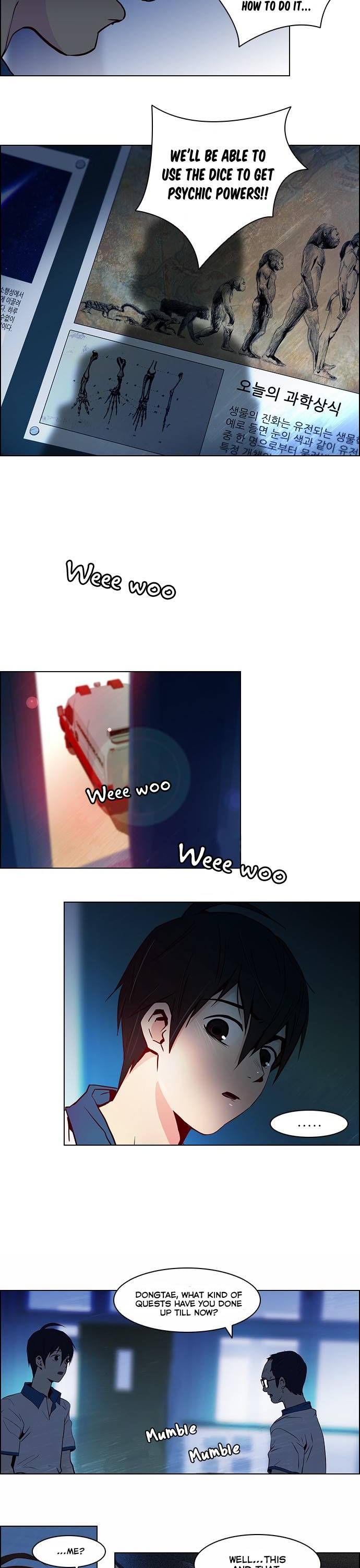 DICE: The Cube that Changes Everything Chapter 12 page 9 - Chapter 12: Dice that have fallen to the ground have no meaning.