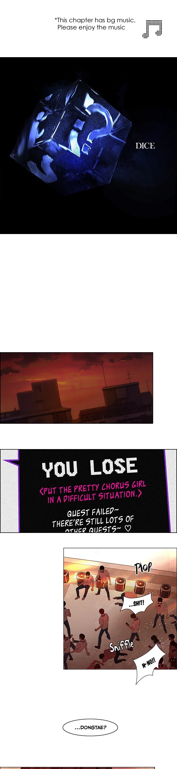 DICE: The Cube that Changes Everything Chapter 36 page 2 - Chapter 36: End of Day (2)