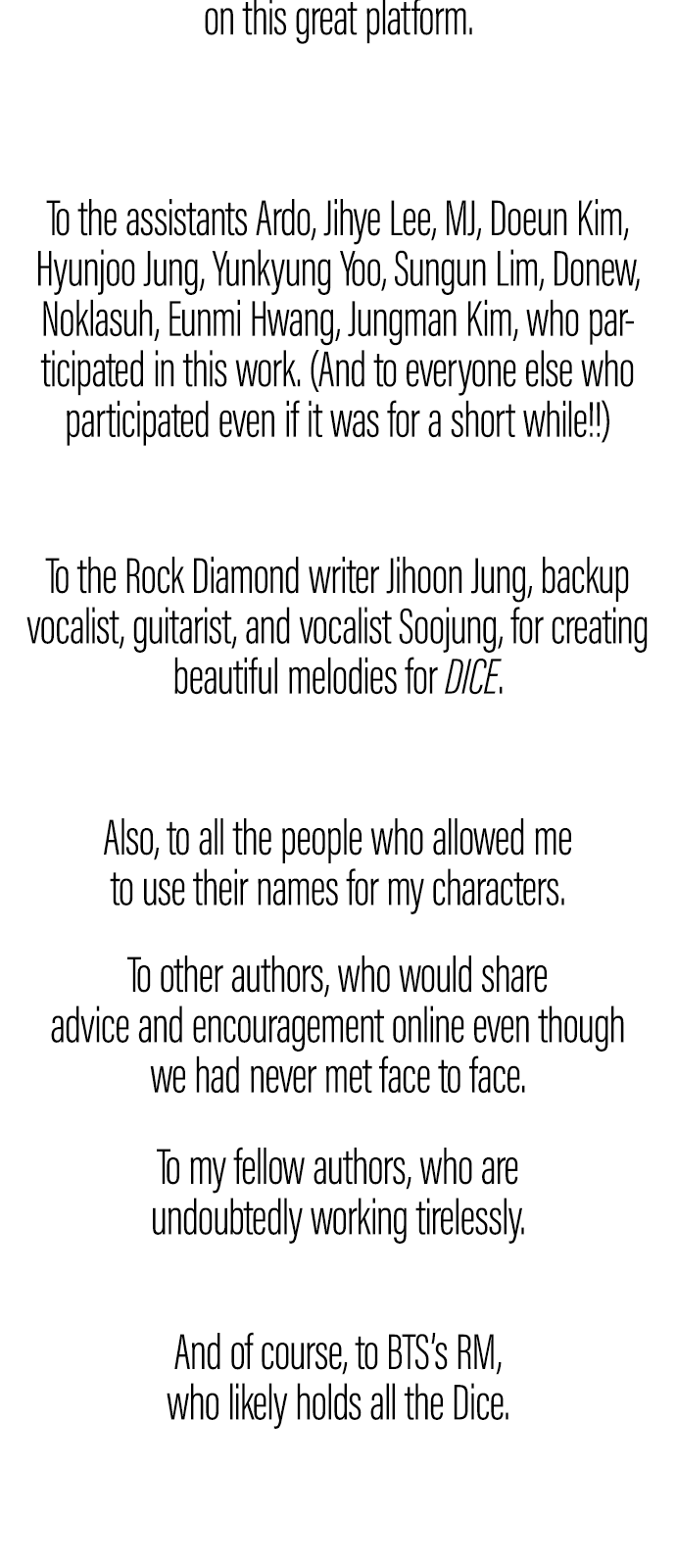 DICE: The Cube that Changes Everything Chapter 388 page 35 - Chapter 388: Afterword [END]