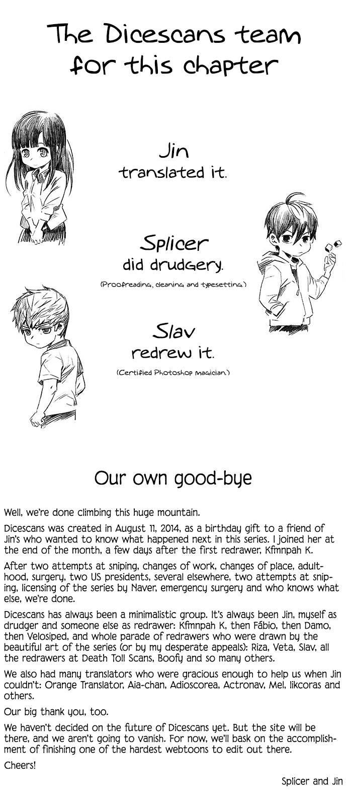 DICE: The Cube that Changes Everything Chapter 388 page 41 - Chapter 388: Afterword [END]