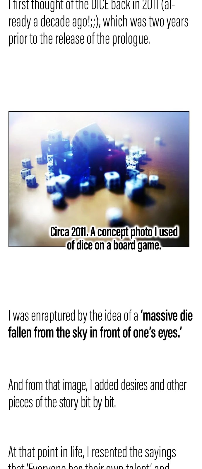 DICE: The Cube that Changes Everything Chapter 388 page 6 - Chapter 388: Afterword [END]